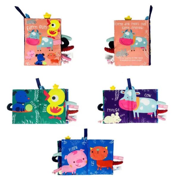 Hot-Sale-0-36Month-Baby-Early-Learning-Educate-Toy-Tail-Cloth-Book-Parent-child-Interactive-Sound-5